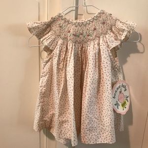 Bonnie Baby Vintage flower blouse 6-9MO